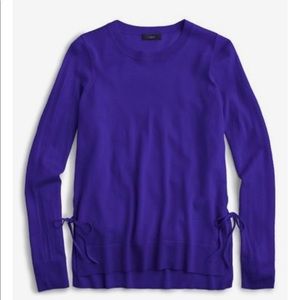J. Crew Side Slit Sweater with Ties
